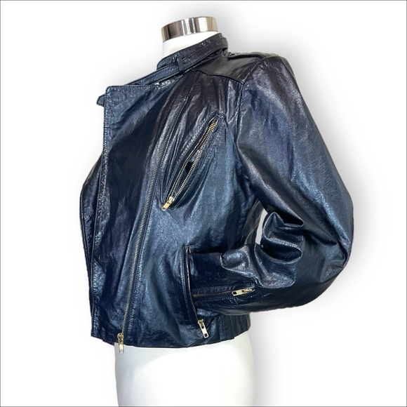 Vintage Wilson Leather 1980’s Motorcross Racing Leather Jacket - Picture 5 of 13